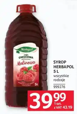 Selgros Syrop Herbapol Malinowa oferta