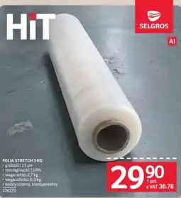 Selgros Folia Stretch 3 kg oferta