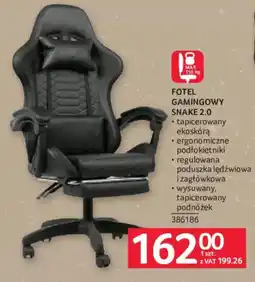 Selgros Fotel Gamingowy Snake 2.0 oferta