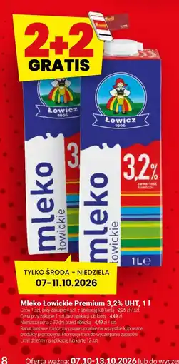 Twój Market Mleko Łowickie Premium 3,2% UHT oferta