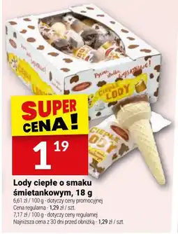 Twój Market Lody ciepłe o smaku śmietankowym oferta