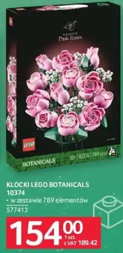 Selgros Klocki LEGO Botanicals Bouquet of Pink Roses oferta