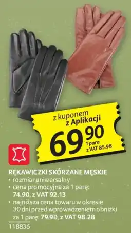 Selgros Rękawiczki Skórzane Męskie oferta