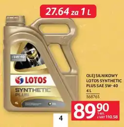 Selgros Olej silnikowy Lotos Synthetic Plus SAE 5W-40 oferta