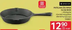 Selgros PATELNIA ŻELIWNA 16 CM IRON oferta