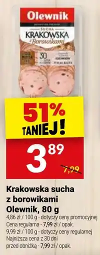 Twój Market Krakowska sucha z borowikami Olewnik oferta