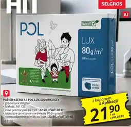 Selgros Papier Ksero A3 POL Lux oferta