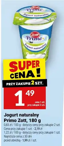 Twój Market Jogurt naturalny Primo Zott oferta