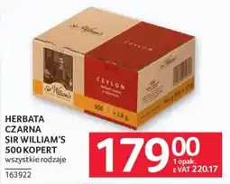 Selgros Herbata Czarna Sir William's oferta