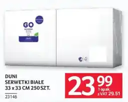 Selgros Serwetki białe Duni oferta