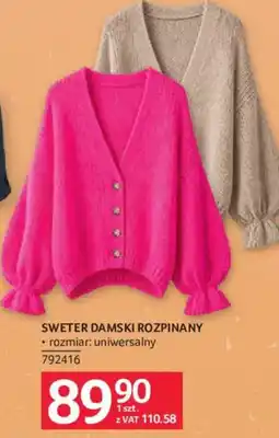 Selgros Sweter Damski Rozpinany oferta