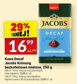 Twój Market Kawa Decaf Jacobs Krönung bezkofeinowa mielona oferta