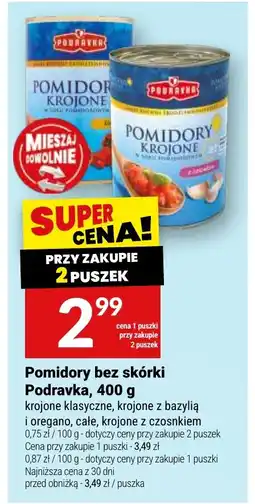Twój Market Pomidory bez skórki Podravka oferta