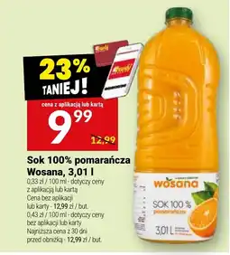 Twój Market Sok 100% pomarańcza Wosana oferta