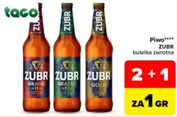 Carrefour Piwo ZUBR butelka zwrotna oferta