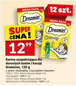 Twój Market Karma uzupełniająca dla dorosłych kotów i kociąt Dreamies oferta