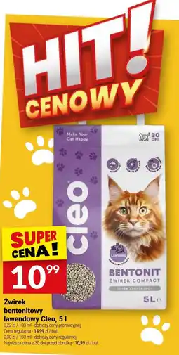 Twój Market Żwirek bentonitowy lawendowy Cleo oferta
