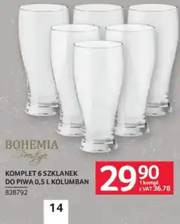 Selgros Szklanki do piwa 0,5 L Kolumban oferta
