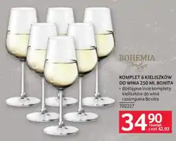 Selgros Kieliszki do wina Bonita oferta