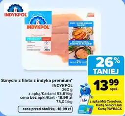 Carrefour Sznycle z fileta z indyka premium INDYKPOL oferta