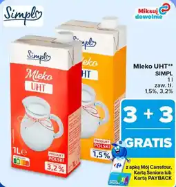 Carrefour Mleko uht simpl oferta