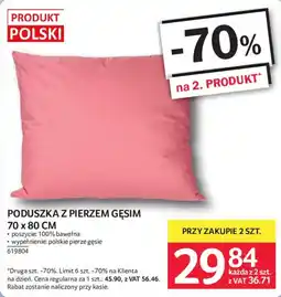 Selgros Poduszka z Pierzem Gęsim oferta