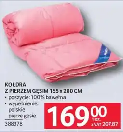 Selgros KOŁDRA Z PIERZEM GĘSIM oferta
