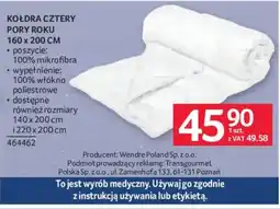 Selgros Kołdra Cztery Pory Roku oferta