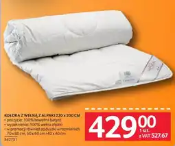 Selgros Kołdra z wełną z alpaki oferta