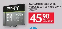 Selgros Karta MicroSDXC 64 GB PNY PRO Elite oferta