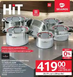 Selgros Komplet garnków z pokrywką 11 części Klassik Zwieger oferta