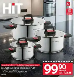 Selgros Komplet Garnków 6 Części Space Flor oferta