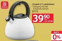 Selgros Czajnik 2,7 L John Biały oferta