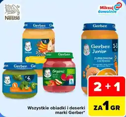 Carrefour Wszystkie obiadki i deserki marki Gerber oferta