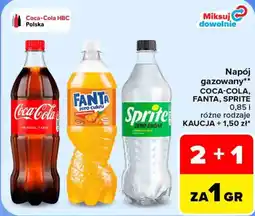 Carrefour Napój gazowany COCA-COLA, FANTA, SPRITE oferta