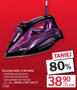 Selgros Żelazko mze-21/rs mpm oferta
