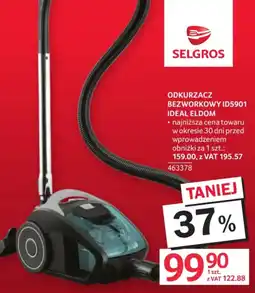 Selgros Odkurzacz bezworkowy Ideal Eldom oferta