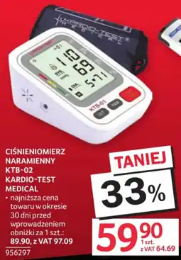 Selgros Ciśnieniomierz naramienny KTB-02 Kardio-Test Medical oferta
