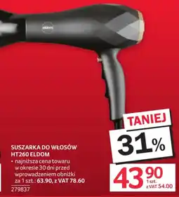 Selgros Suszarka do włosów HT260 Eldom oferta