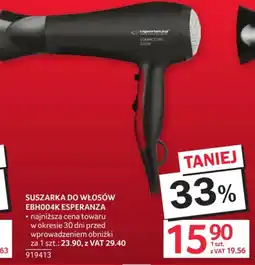 Selgros Suszarka do włosów Esperanza oferta