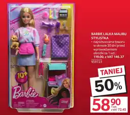 Selgros Barbie Lalka Malibu Stylistka oferta