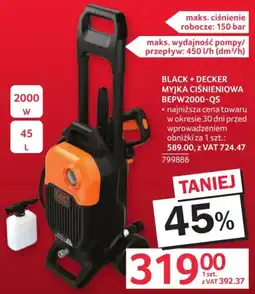 Selgros MYJKA CIŚNIENIOWA BLACK + DECKER oferta