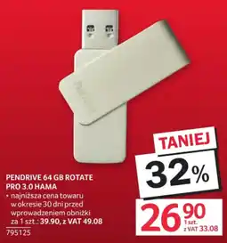 Selgros Pendrive 64 GB Rotate Pro 3.0 Hama oferta
