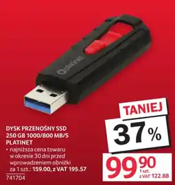 Selgros Dysk Przenośny SSD Platinet oferta