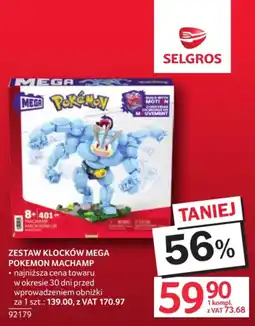 Selgros Zestaw klocków Mega Pokémon Machamp oferta
