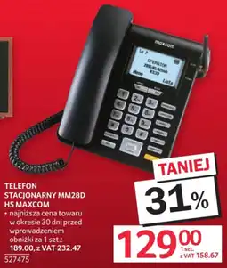 Selgros Telefon Stacjonarny MM28D HS Maxcom oferta