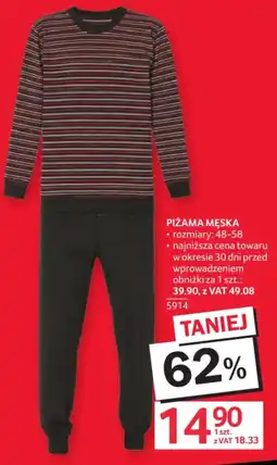 Selgros Piżama Męska oferta