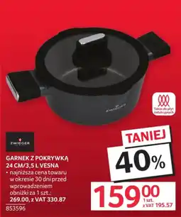 Selgros Garnek z pokrywką 24 cm/3,5 L Vesna oferta