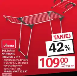 Selgros Vileda Suszarka na pranie Premium 2 w 1 oferta