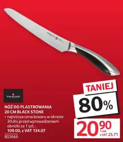 Selgros Nóż do plastrowania 20 cm Black Stone oferta